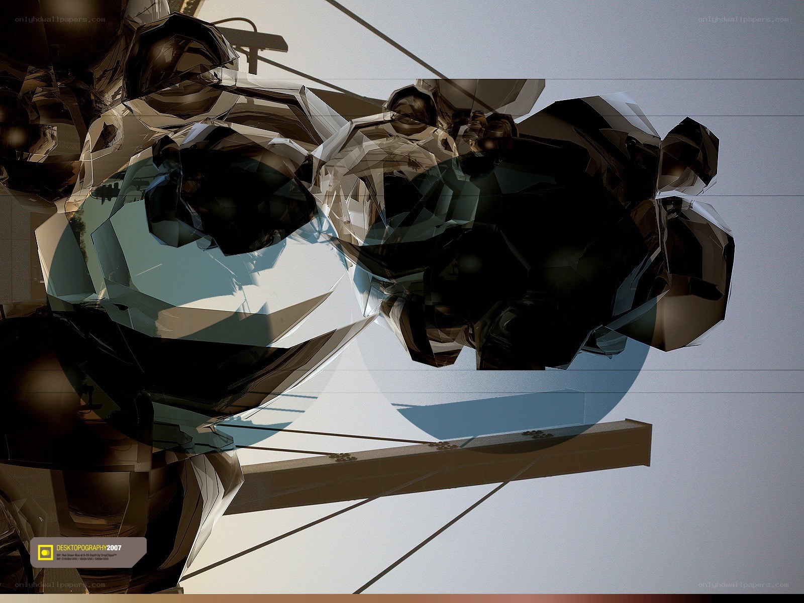 abstract geometric sculpture