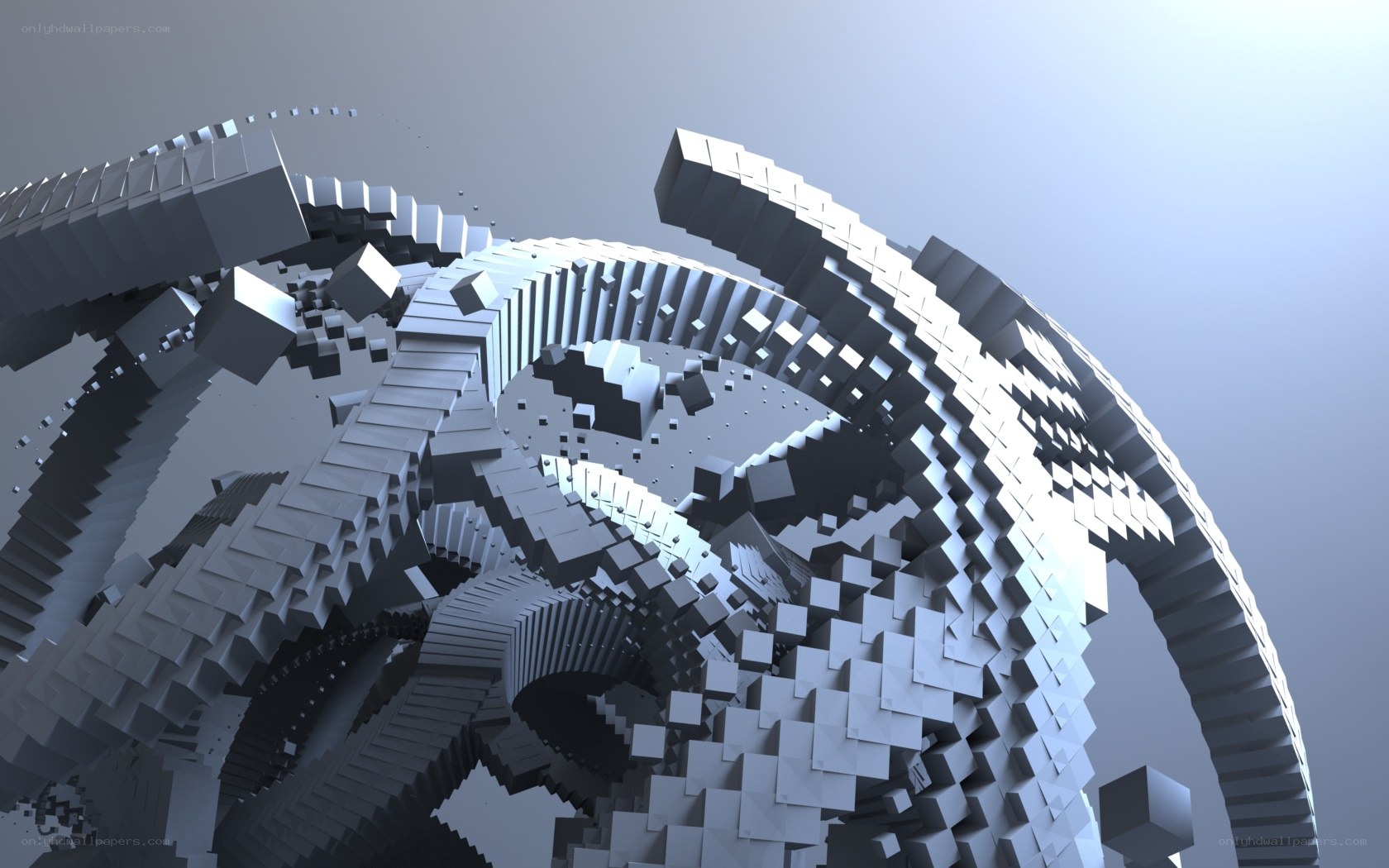 abstract geometric sculpture