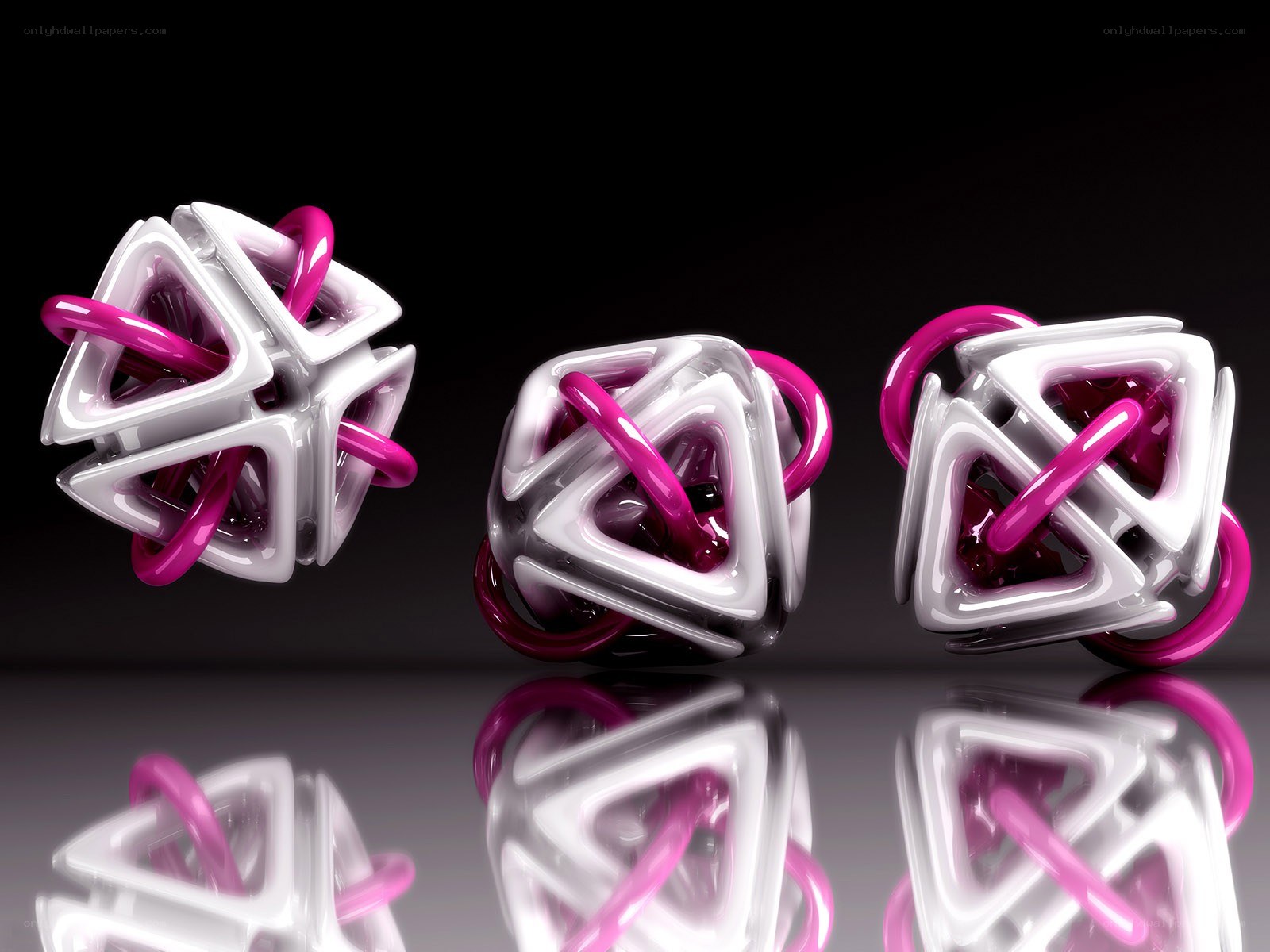Abstract geometric sculptures