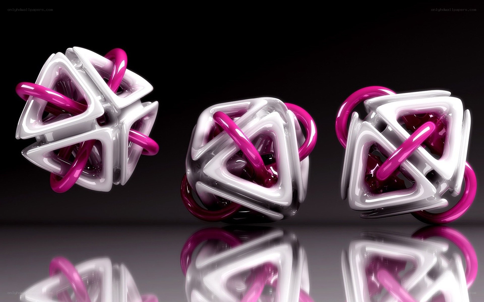 Abstract geometric sculptures