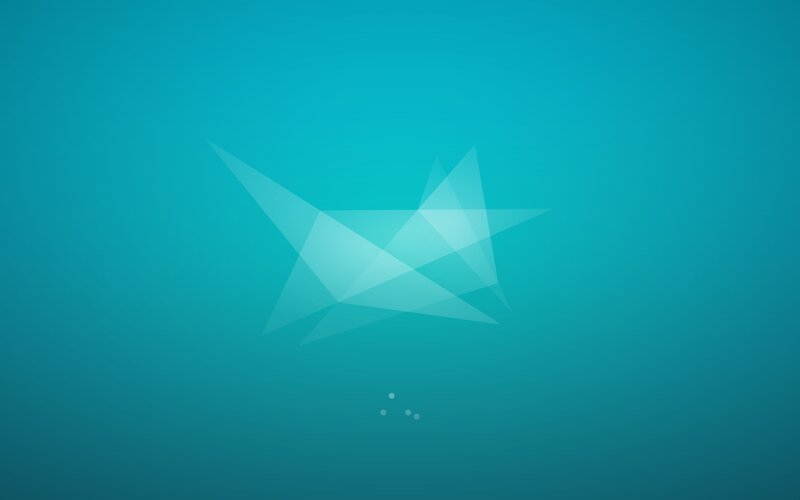 Abstract Geometric Shape — Blue, Calm, Minimalist