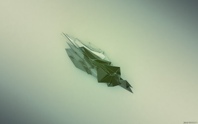 Abstract Geometric Shape — Green, Calm