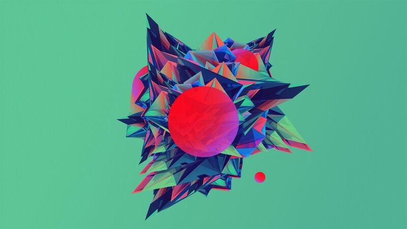 Abstract Geometric Shape — Green