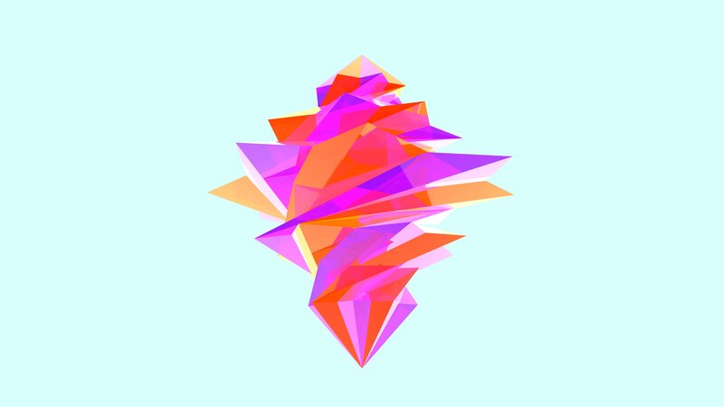 Abstract Geometric Shape — Pink, Calm