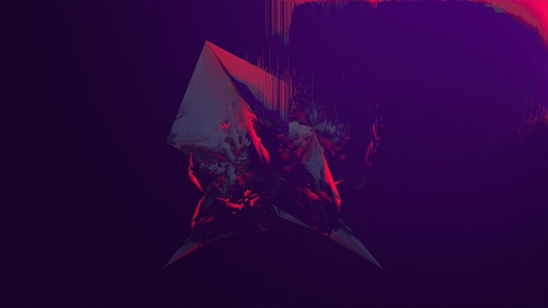 Abstract Geometric Shape — Purple