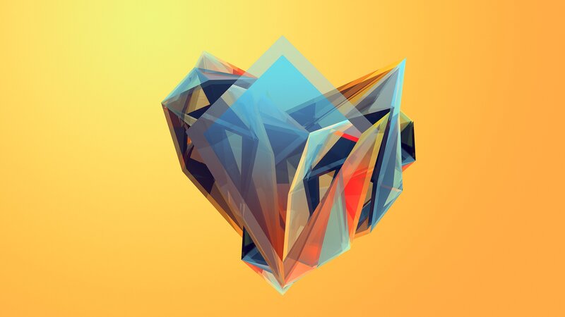 Abstract Geometric Shape — Yellow, Calm