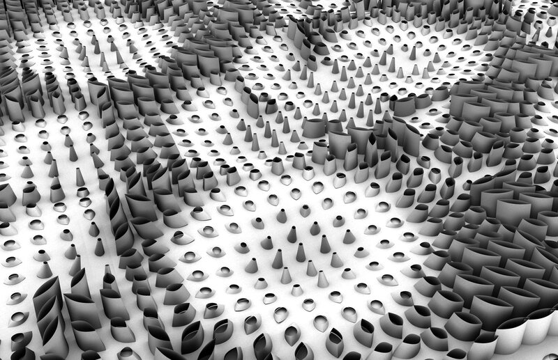 Abstract Geometric Shapes — Black, Calm, 3d Render