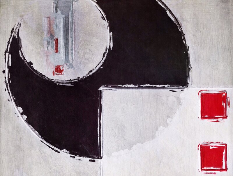 Abstract Geometric Shapes — Black, Calm, Circle