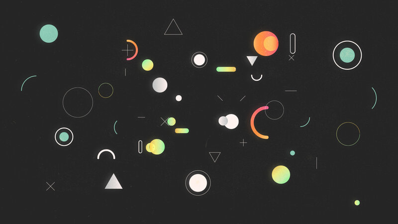 Abstract Geometric Shapes — Black, Calm, Circles