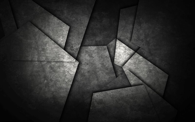 Abstract Geometric Shapes — Black, Dark, Shadows