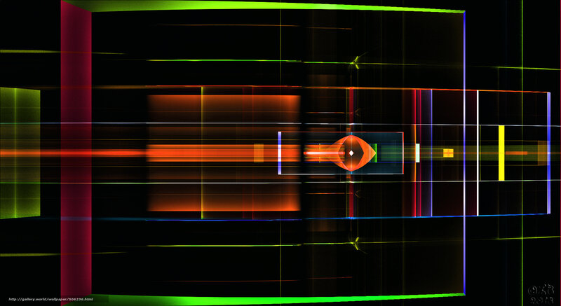 Abstract Geometric Shapes — Black, Dynamic, Digital Art, Lines, Glow