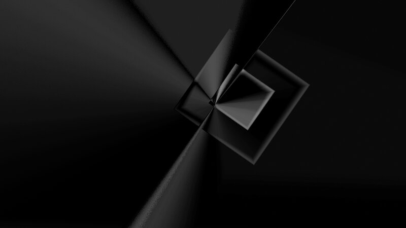 Abstract Geometric Shapes — Black, Minimalist, 3d Render, Squares