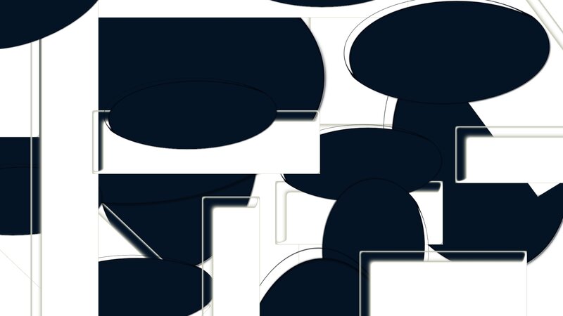 Abstract Geometric Shapes — Black, Neutral
