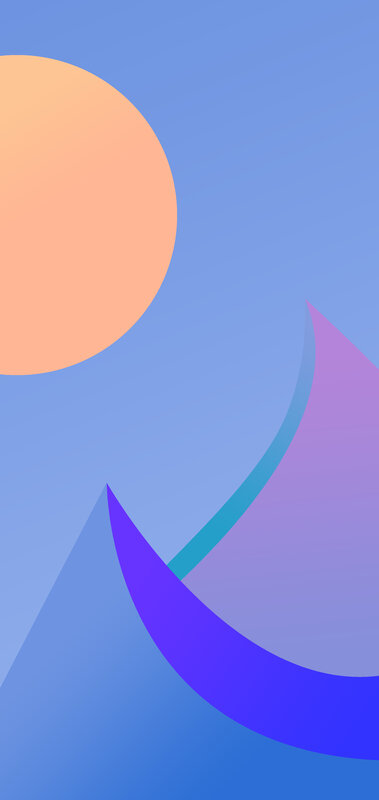 Abstract Geometric Shapes — Blue, Calm, Circle, Curves
