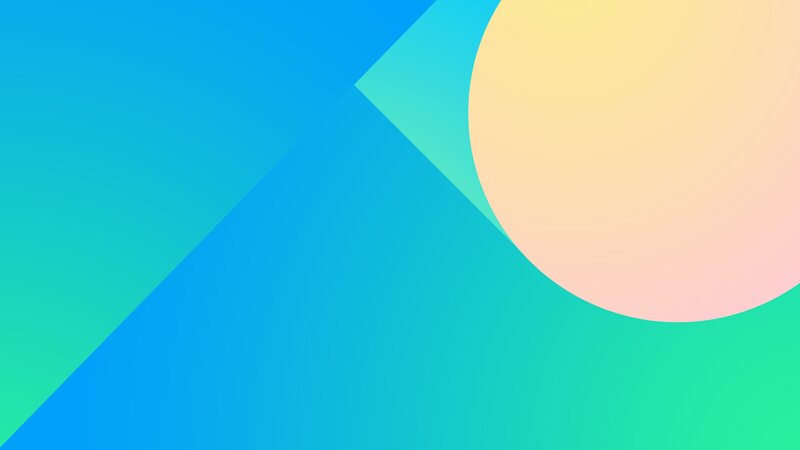 Abstract Geometric Shapes — Blue, Calm, Circle