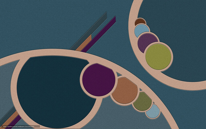 Abstract Geometric Shapes — Blue, Calm, Circles