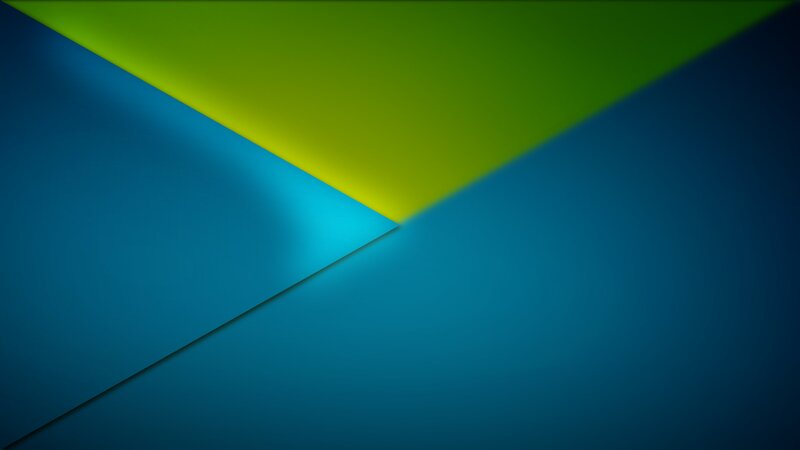 Abstract Geometric Shapes — Blue, Calm, Green
