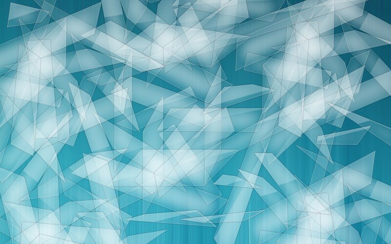 Abstract Geometric Shapes — Blue, Calm, Lines