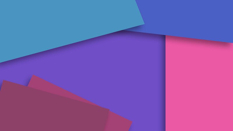 Abstract Geometric Shapes — Blue, Calm, Overlapping