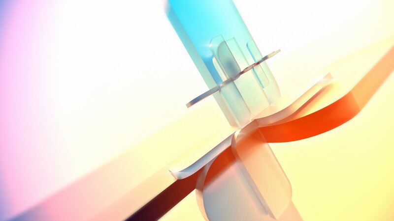 Abstract Geometric Shapes — Blue, Serene, 3d Render, Light