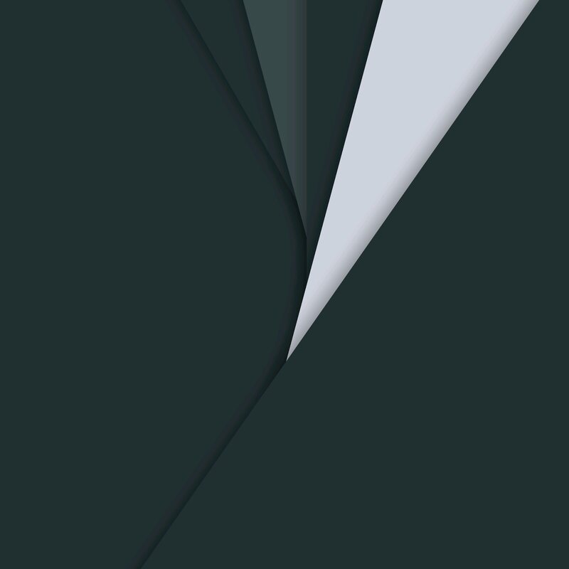 Abstract Geometric Shapes — Dark Green