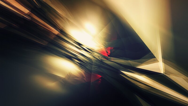 Abstract Geometric Shapes — Gold