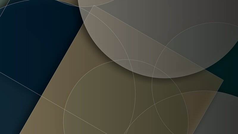 Abstract Geometric Shapes — Gray, Calm, Circles, Overlapping