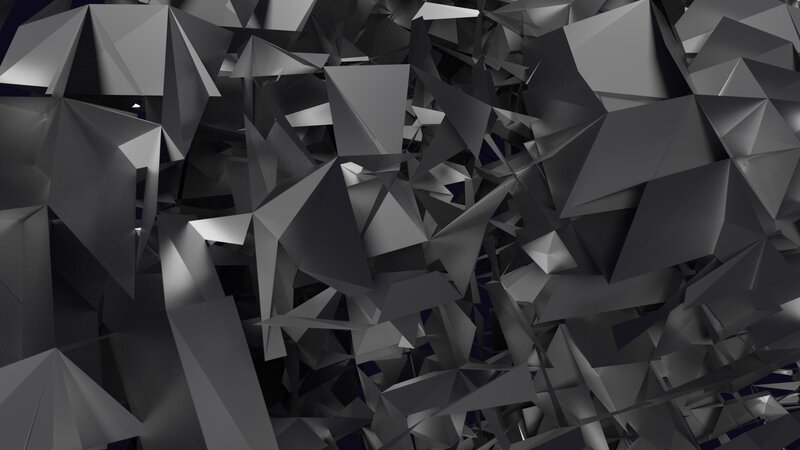 Abstract Geometric Shapes — Gray, Dark