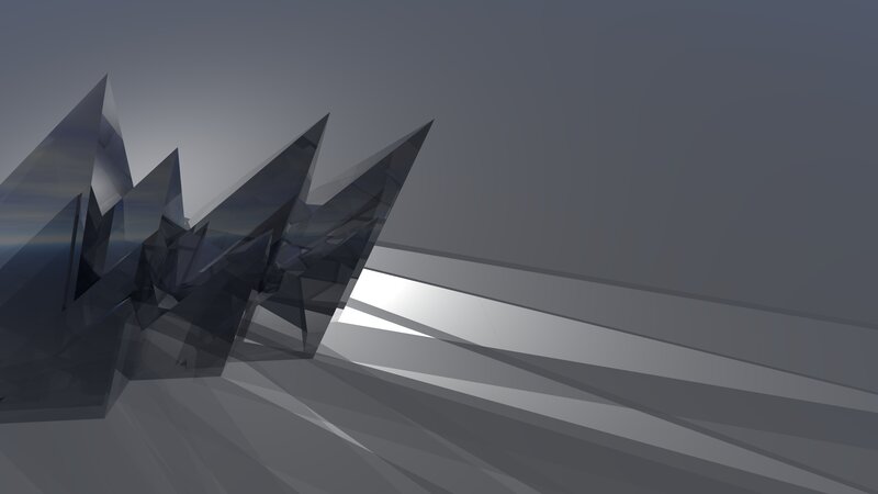 Abstract Geometric Shapes — Gray, Minimalist, 3d Render, Shadows