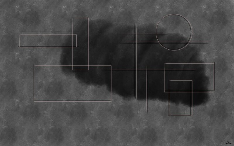 Abstract Geometric Shapes — Gray, Minimalist, Rectangles