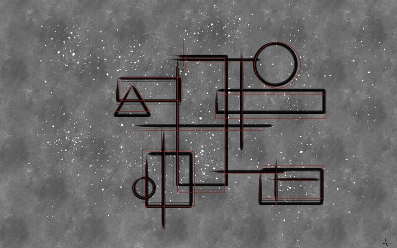Abstract Geometric Shapes — Gray, Neutral, Circle