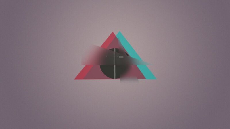 Abstract Geometric Shapes — Gray, Neutral, Triangle