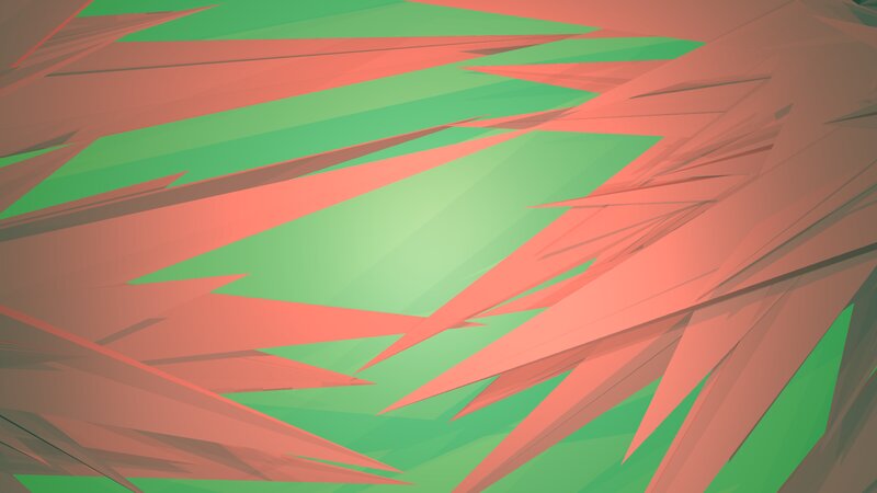 Abstract Geometric Shapes — Green, Dynamic, Red