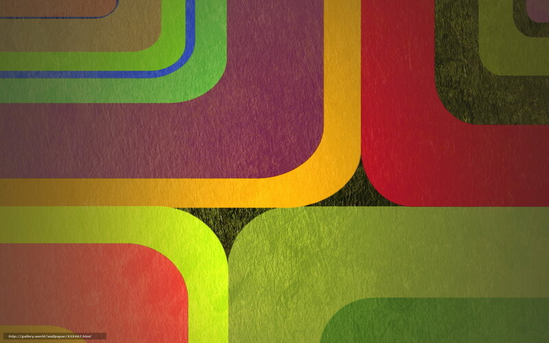 Abstract Geometric Shapes — Green, Vibrant, Colorful Lines