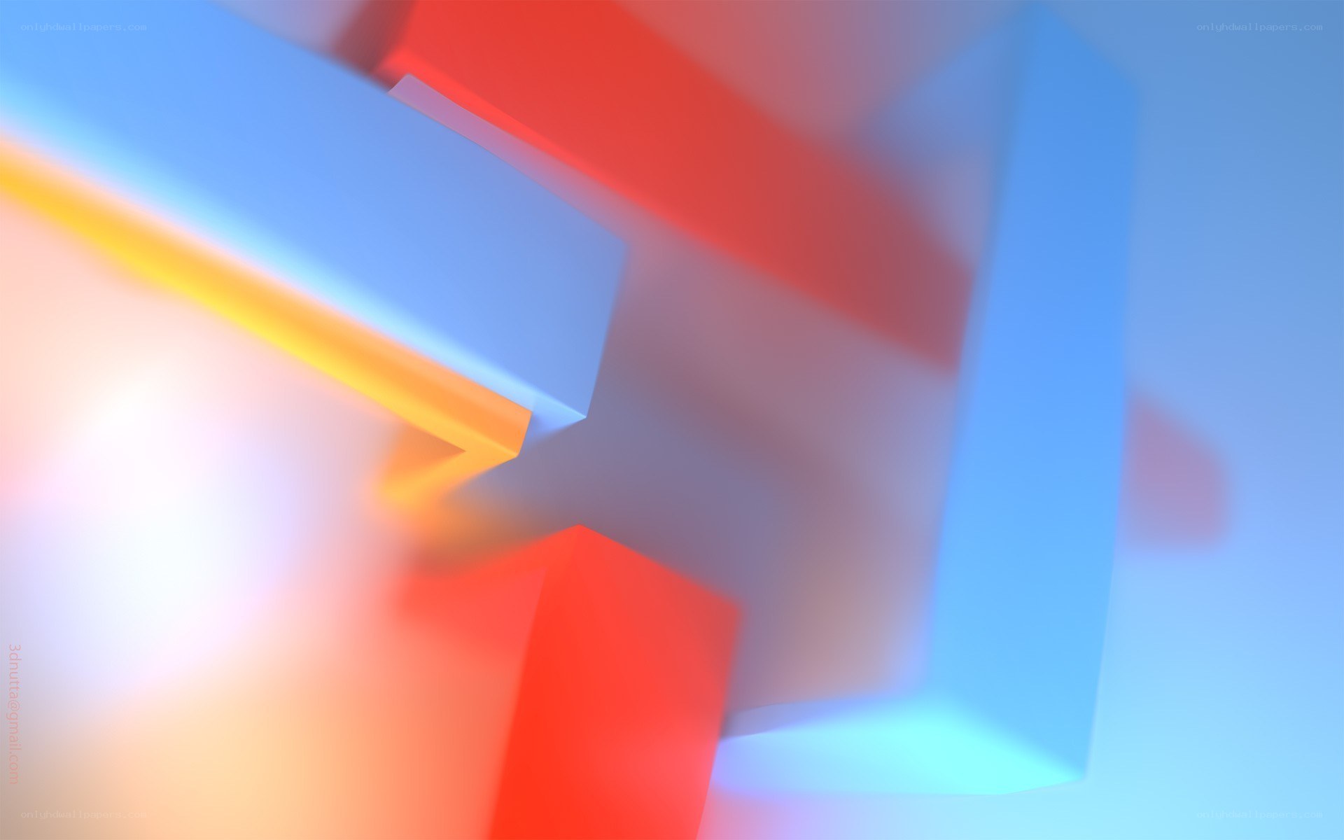Abstract geometric shapes in motion