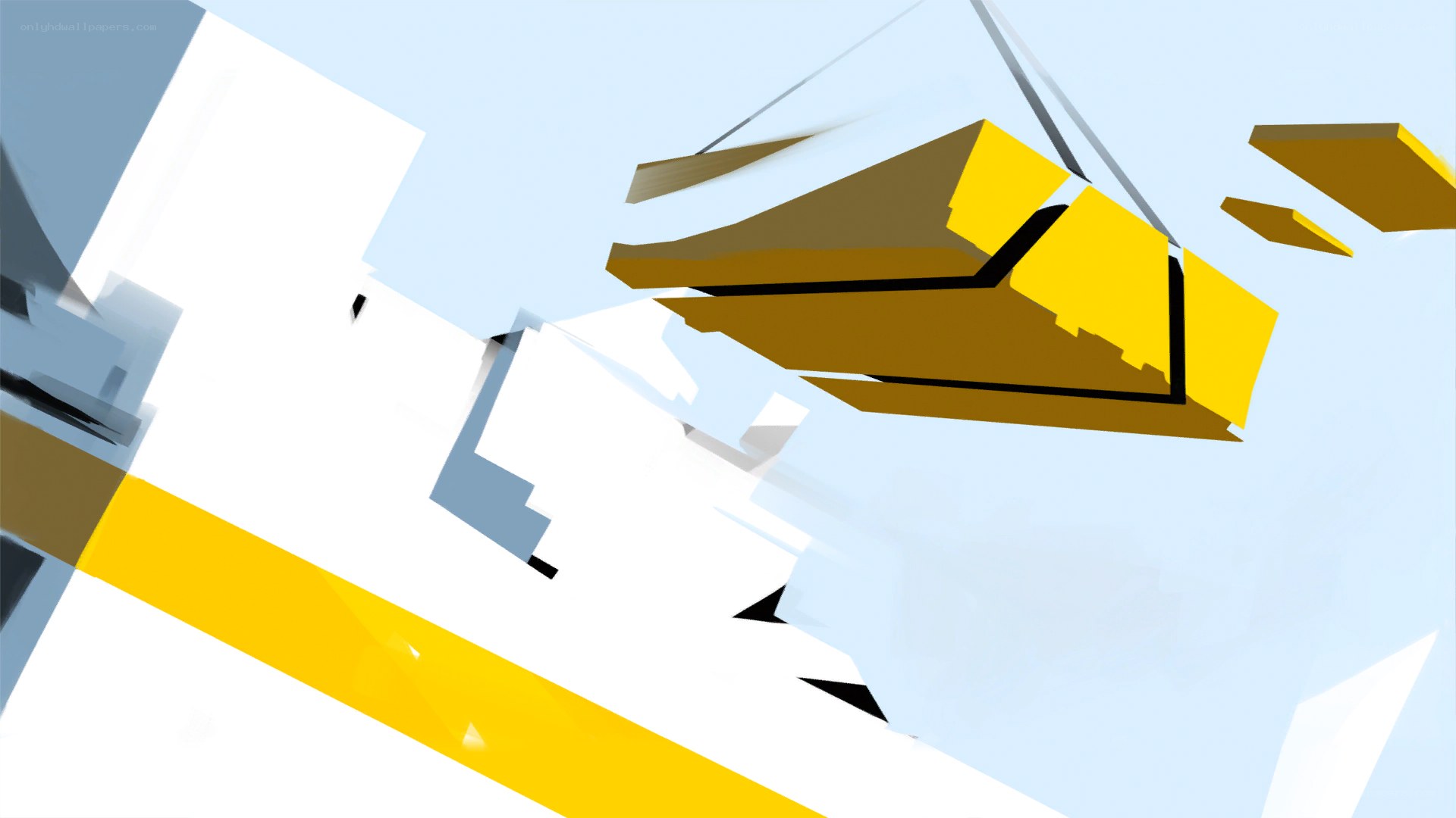 Abstract geometric shapes in motion