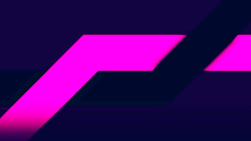 Abstract Geometric Shapes — Magenta