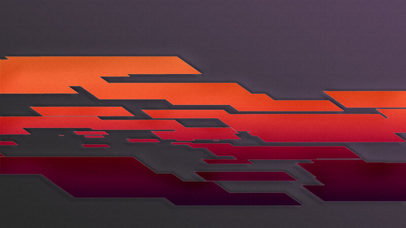 Abstract Geometric Shapes — Orange, Dramatic, Red
