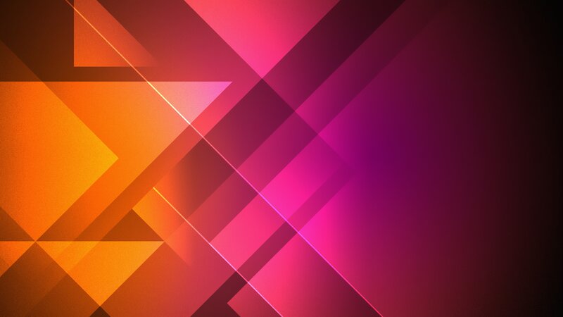 Abstract Geometric Shapes — Orange, Dynamic, Lines