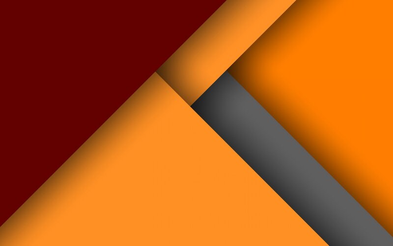 Abstract Geometric Shapes — Orange, Dynamic, Red