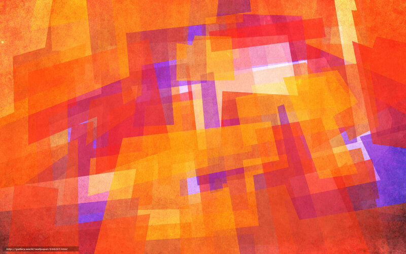Abstract Geometric Shapes — Orange, Energetic