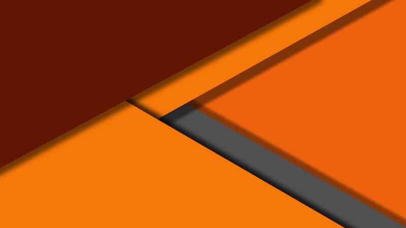 Abstract Geometric Shapes — Orange, Minimalist, Brown