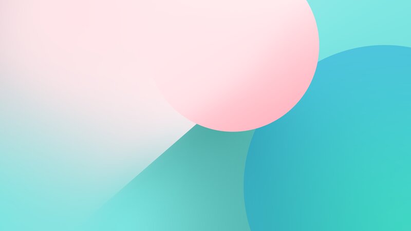 Abstract Geometric Shapes — Pink, Calm, Circle, Gradient