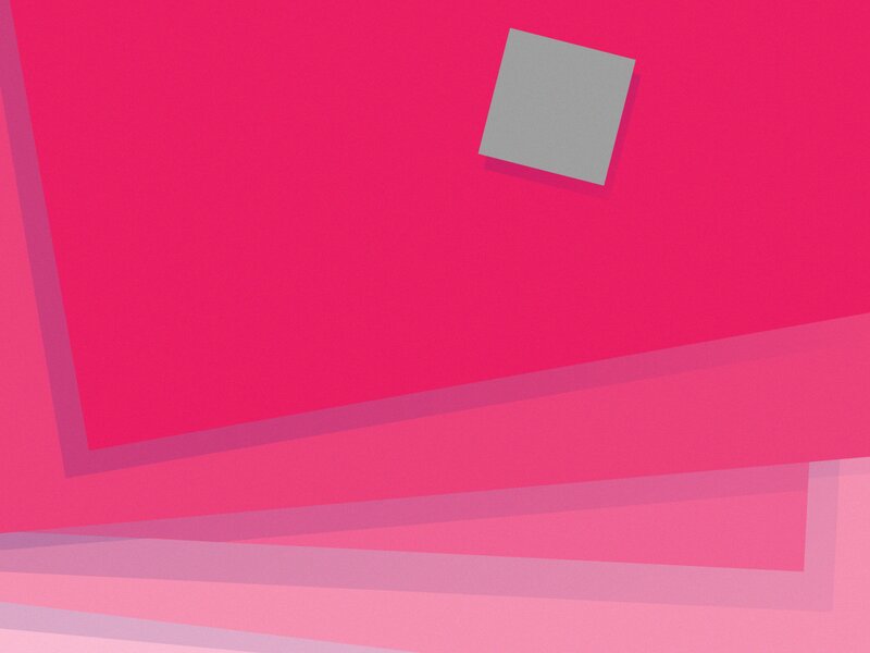 Abstract Geometric Shapes — Pink, Calm