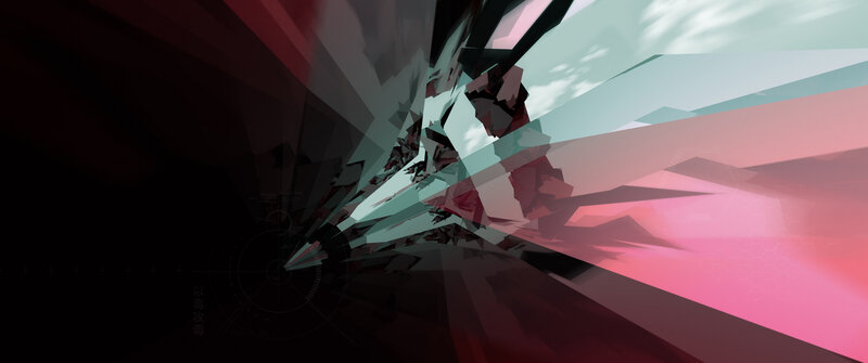 Abstract Geometric Shapes — Pink, Dramatic