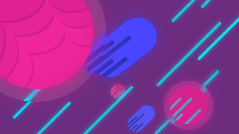Abstract Geometric Shapes — Pink, Vibrant