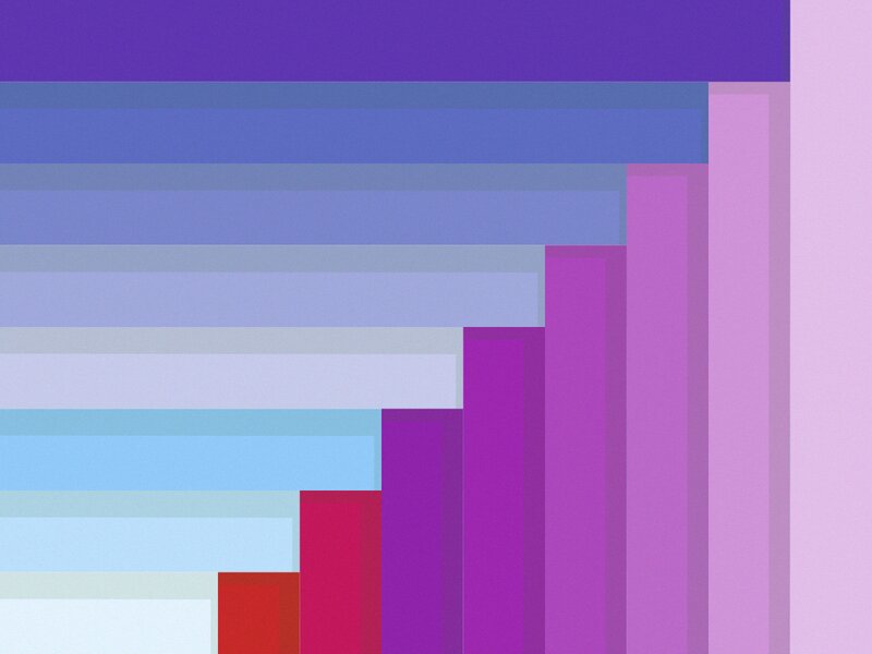 Abstract Geometric Shapes — Purple, Calm, Bars