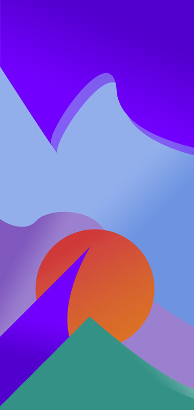 Abstract Geometric Shapes — Purple, Calm, Circle