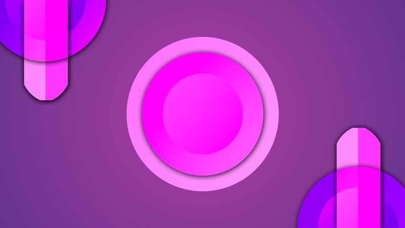 Abstract Geometric Shapes — Purple, Calm, Vector Art, Circles
