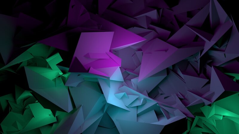 Abstract Geometric Shapes — Purple, Dark